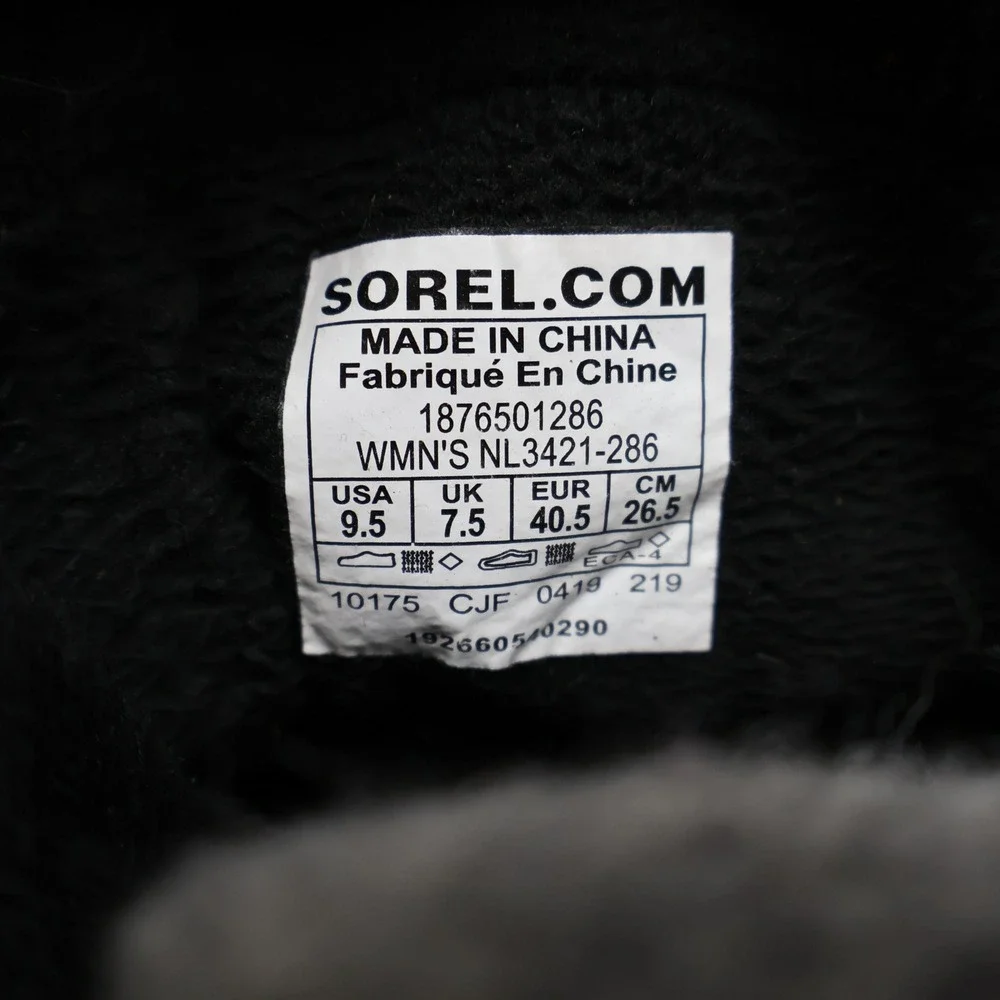 Sorel Womens 9.5 Winter Boots Brown Explorer Carnival Elk Waterproof Snow Hiking
